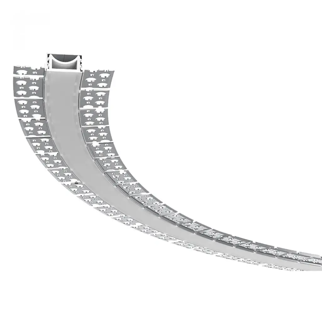 Side Bending Aluminium Profile Drywall with Silicon Tube 2m