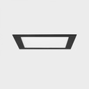 Disc Square Recessed 24W 300mm