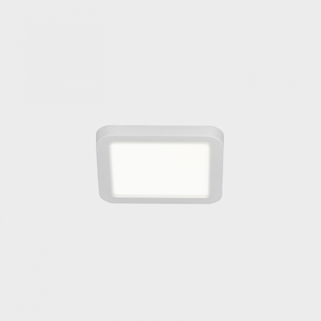 Disc Slim Square Recessed 6W 90mm